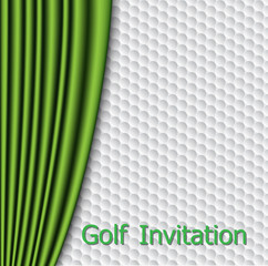 Wall Mural - Golf invitation flyer template graphic design