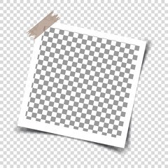 Wall Mural - retro photo frames with shadows. vector illustration