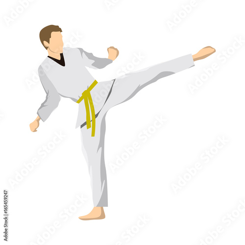 фотографія Taekwondo sport athlete.