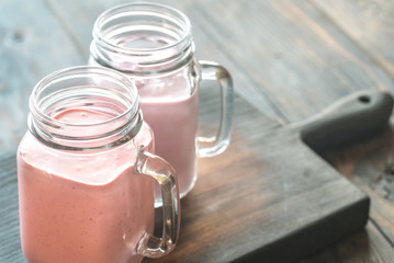 Poster - Blueberry and raspberry smoothies