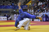 Fototapeta Nowy Jork - Male Judoka fighters during Judo competition 