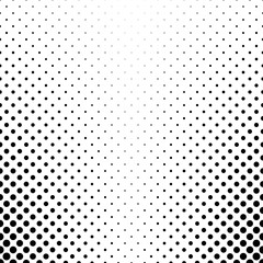 Poster - abstract black and white dot pattern - geometrical simple vector background graphic