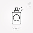 © ductru - Line icon spray
