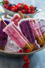 Sticker - Frozen berry and ginger nut yogurt lolly pops