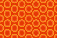 Orange Circular Dots Pattern