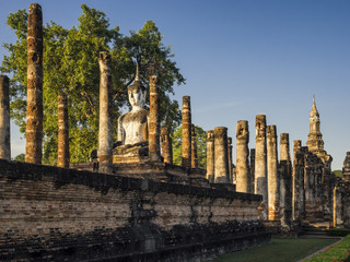 Sukhothai Historical Park World heritage Thailand Buddha statue Pagoda Architecture columns