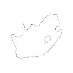 Wall Mural - South Africa map outline