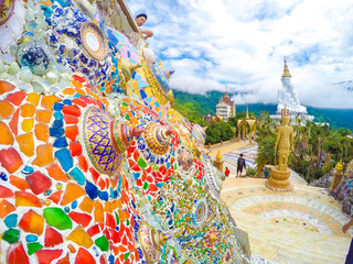 Wall Mural - Khao Kor, Thailand -  August 2, 2016 :  Wat Pha Sorn Kaew temple, the public buddhist monastery and temple in Khao Kor, Thailand