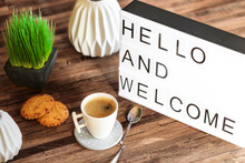Light Box Message : Hello And Welcome
