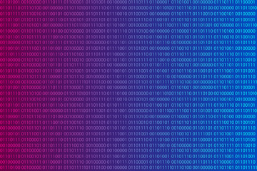 Binary code vector abstract background. Zero one computer code background