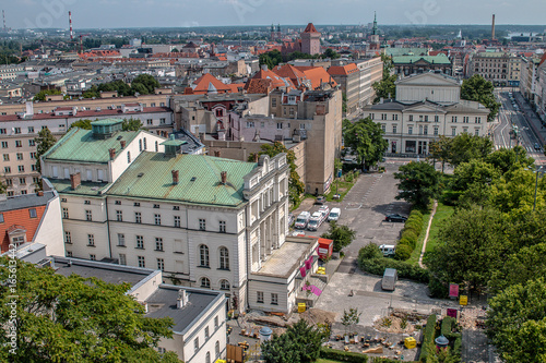 Plakat Poznań z dachu okrąglaka