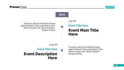 Vertical timeline slide 1