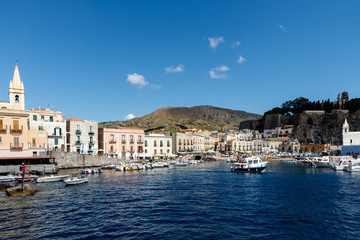 Aeolian islands, Sicilia, Port of Lipari