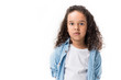 © LIGHTFIELD STUDIOS - portrait of adorable african american girl looking at camera isolated on white