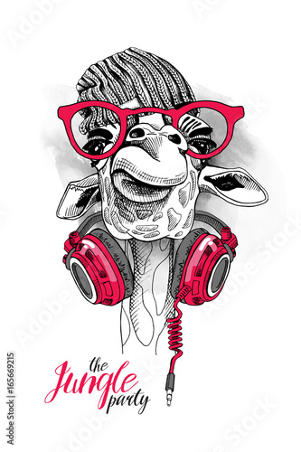 zyrafa-w-czapce-z-dzianiny-hipster