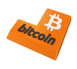 Poster - Bitcoin Enter Button Isolated