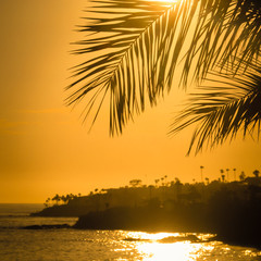 California Coastline at Sunset