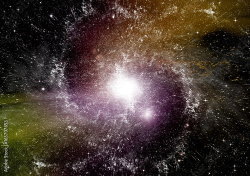 Fototapeta na szkło galaxy in a free space