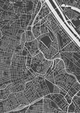Fototapeta Mapy - Vienna city plan, detailed vector map