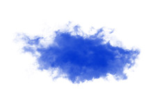Blue Clouds On White Background