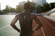 © Drobot Dean - Back view of a young male sportsman