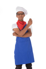 Wall Mural - young chef smiling