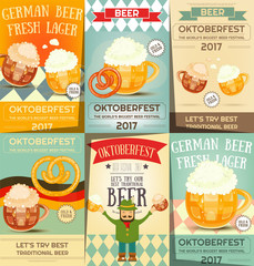 Wall Mural - Oktoberfest Beer Festival Posters Set