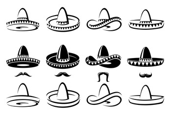 Sombrero set. Vector