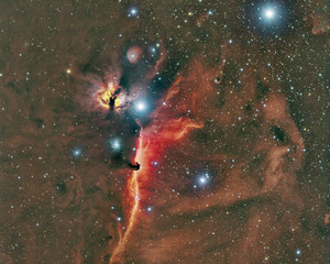 Wall Mural - imaged with a telescope and a scientific ccd camera