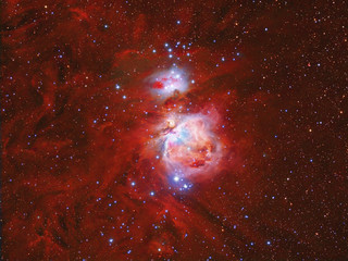 Wall Mural - imaged with a telescope and a scientific ccd camera