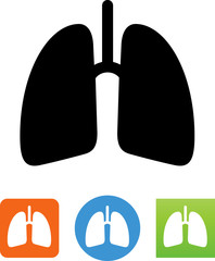 Poster - Human Lungs Icon