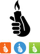 © Marc - Hand Holding Lighter Icon - Illustration