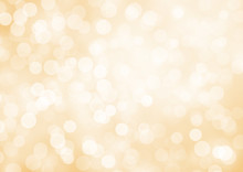 Gold Bokeh Background For Christmas And Greeting Card