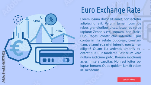 Euro Exchange Rate Conceptual Banner This Stock Vector And Euro Exchange Rate Conceptual Banner