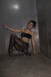 © rvas - Sexy fetish ballerina in metal room.