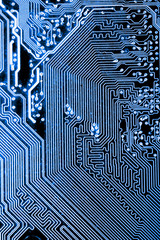 Abstract, close up of Circuits Electronic on Mainboard Technology computer background 
(logic board,cpu motherboard,Main board,system board,mobo)