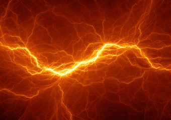 Wall Mural - Burning plasma lightning, hot energy