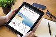 desktop tablet online booking resort spa
