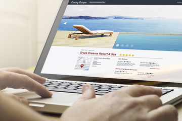 Wall Mural - home computing online resort and spa website