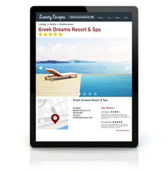 Wall Mural - tablet pc online resort luxury directory