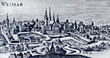 Engraving of Weimar by Christoph Riegel, ca. 1686
