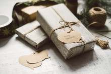 Elegantly Wrapped Christmas Gifts