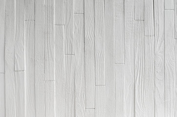 Background of wooden boards painted in white. Texture of the wall panel. Wood plank wall for design and decoration