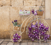 Pouchs With Lavender On Bike