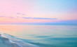 Colorful sea beach sunrise.