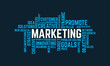 word of success marketing, marketing typography text word art vector marketing illustration