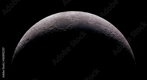 Plakat Wysoka szczegółowość 15% Crescent Moon w ogniskowej 2,700 mm
