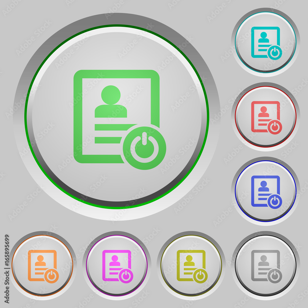 Push Button Exit Icon Exit from contact list push buttons Stock Vector | Adobe Stock