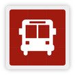 Red Icon Schaltfläche - Bus