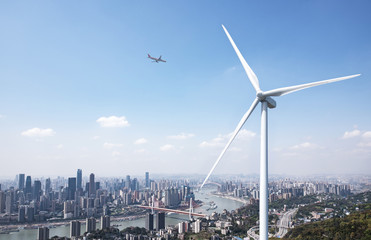 Wind power and urban landscape